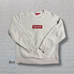 FW18 Supreme Box Logo Crewneck (grey)